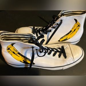 Leather Andy Warhol/Velvet Underground Converse Chuck Taylor Hightops